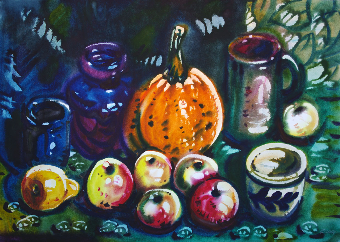 Натюрморт с тыквой.